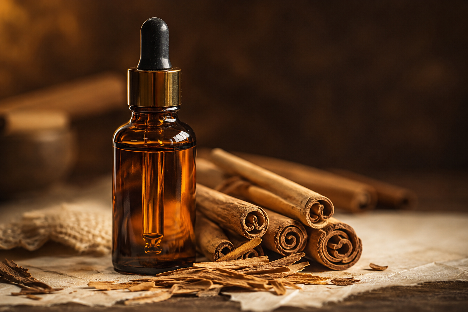 Steam-distilled Ceylon cinnamon essential oil